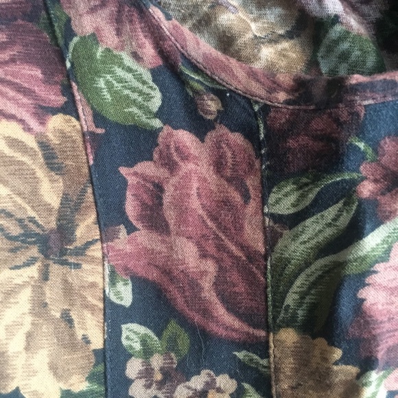 Vintage 90s Floral Midi Dress by RJ Stevens - Picture 4 of 5